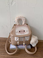 Cat Plaid Backpack Bag