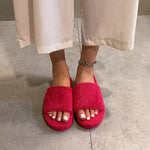 Open Toe Platform Slippers