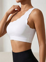 Summer Solid Color One Shoulder Strap Women Bra Thin Cup Wireless Push Up Bralette Comfort No Lining Daily Wear
