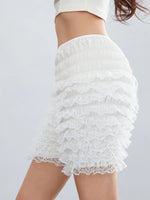 Fashion Women Ladies Solid Lace Frilly Ruffle Knicker Underwear Short Pants Safety Shorts