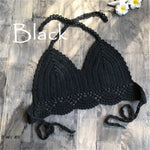 S - XL 9 Colors Crochet Knitted Bikini Top Female Swimsuit Women Swimwear Bather Bathing Suit Swim Hollow Out Beach Top V4194