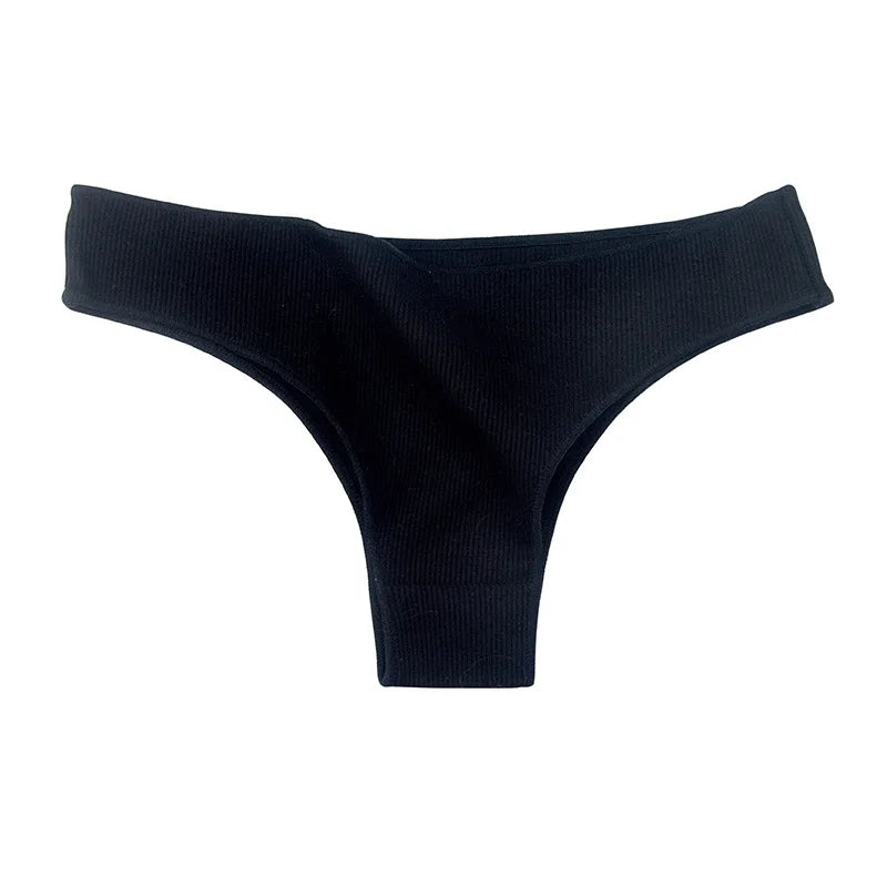 4Pcs/Set Cotton Panties Women Breathable Briefs Soild Underwear Female Underpants Low Waist Brazilian Panty Sexy Lingerie M-XL