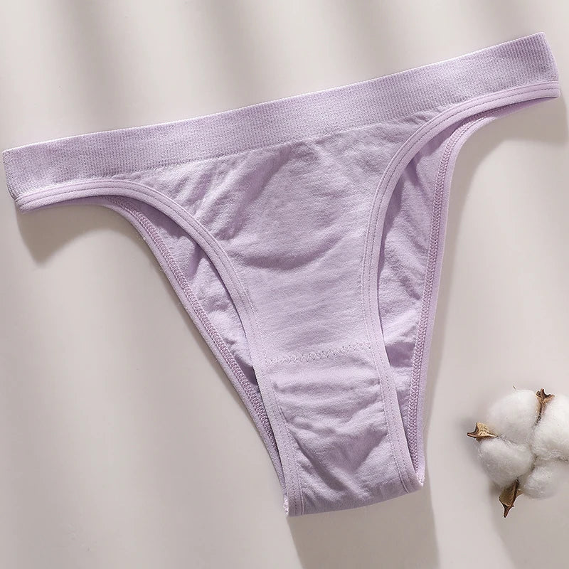 1 Pack Women Seamless Briefs Brazilian Panties Soft Cotton Gusset Sexy Lingerie Ladies Comfort Stretchy Underwear M-L