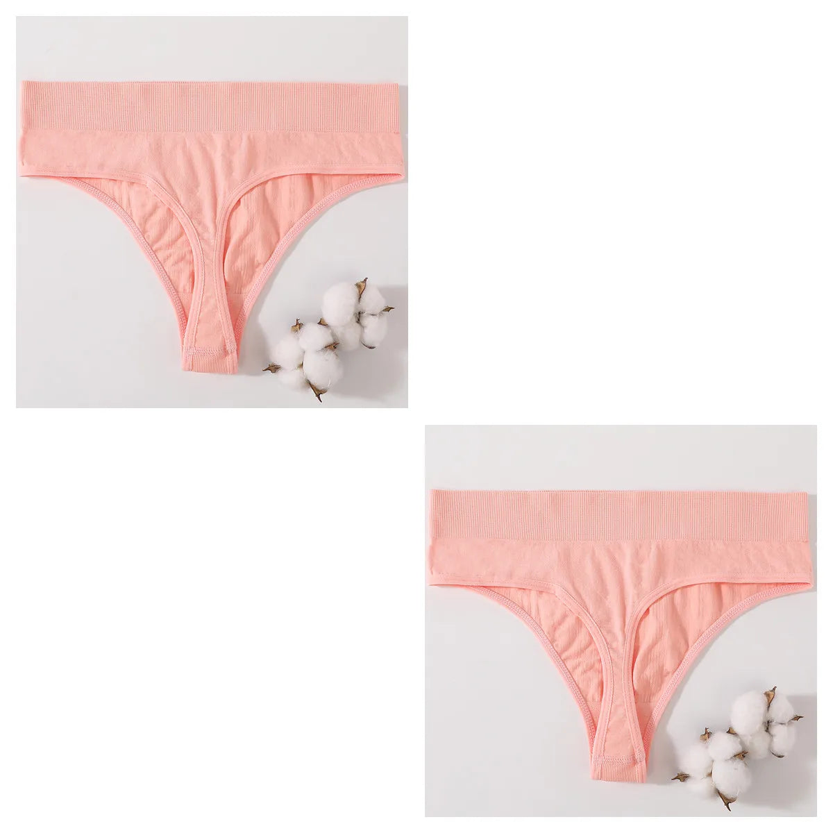 2Pcs/Set Women Panties High Waist Panties Sexy Bodyshaper Thongs Female Underpants Seamless Underwear Sports G-string Intimates