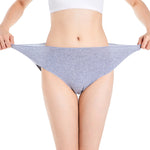 1 Pack Soft Cotton Briefs Women High Waist Panties Ladies Solid Color Women's Full Coverage Plus Size Lingerie M-2XL Intimates