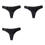 3Pcs/Set Cotton Panties Sexy G-string Low Rise Panties Women Seamless Underwear Set Female Underpants Breathable Lingerie Panty