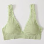 Seamless Bras For Women Push Up Bra V-Neck Bra Tops Female Non-wire Brassiere Sports Underwear Backless Sexy Lingerie S-XL