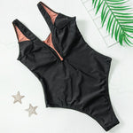 2025 Sexy Splicing Mesh See Through Female Swimwear One Piece Swimsuit Women High Cut Monokini Bathing Suit Swim Beach Wear