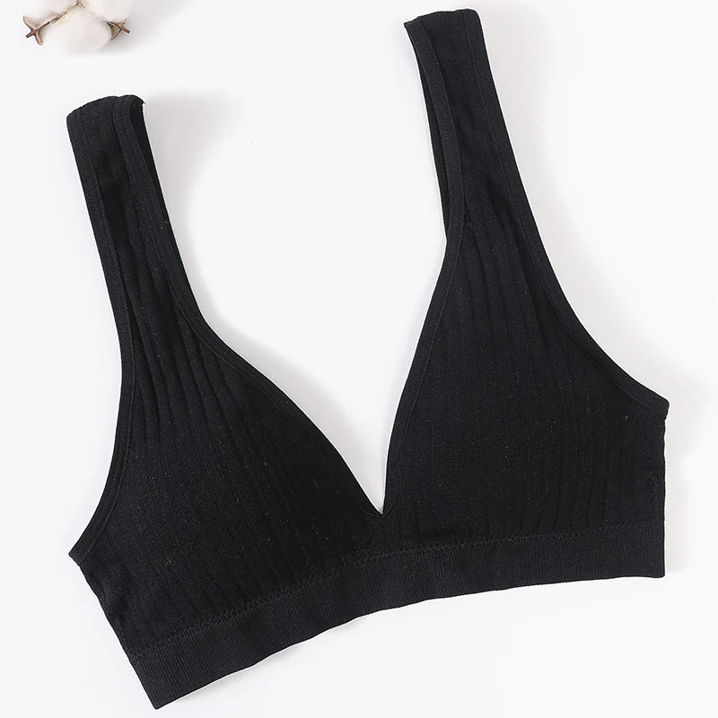 Seamless Bras For Women Push Up Bra V-Neck Bra Tops Female Non-wire Brassiere Sports Underwear Backless Sexy Lingerie S-XL