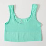 Women Crop Top Seamless Underwear Ribbed Bralette O Neck Bra Tops Female Bra Crop Top Fashion Tanks Top Streetwear Camisole