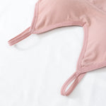 Women Sports Bra And Panties Set Seamless Bra U-Back Crop Top High Rise G-String Panties Thongs Underwear Sexy Lingerie Set