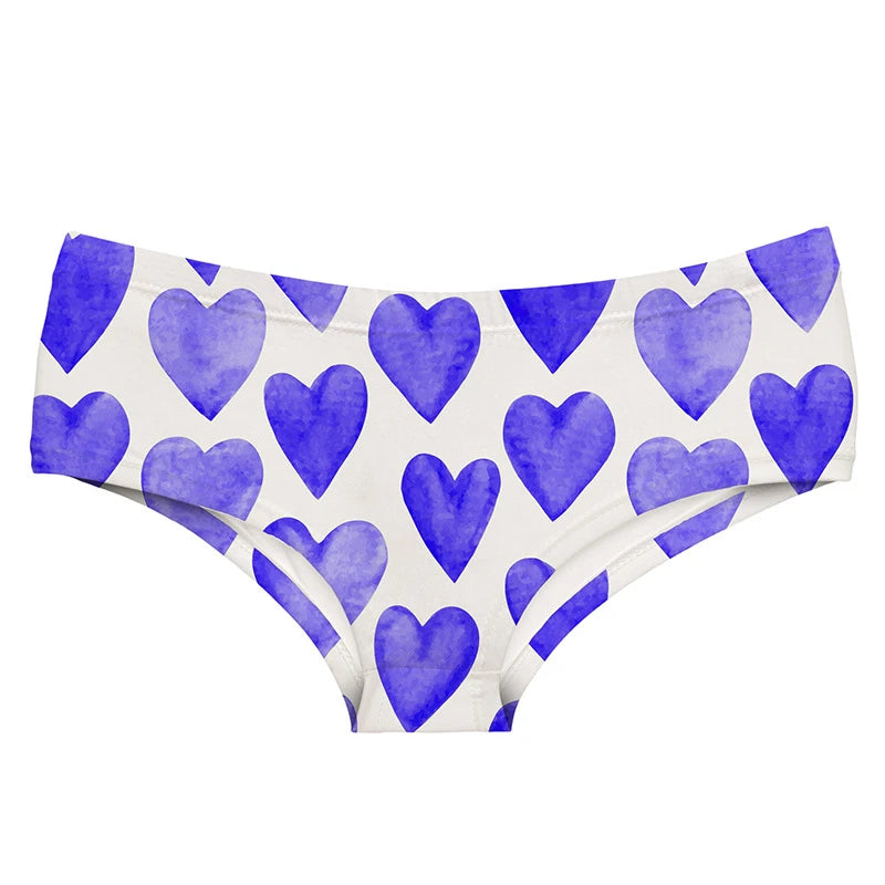 Original Valentine's Day Theme Printed Women Underwear Stretch Comfortable Panties Peach Hips Seamless Women Briefs