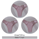 3Pcs/Set Cotton Women Briefs Sexy Seamless Brazilian Panties Female Low Rise Underwear Breathable Underpants Girls M-XL Intimate