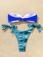 Rhinestone Flower Accessories Swimsuit Women 2026 2-piece Mini Bikini Sexy Strapless Backless Bathing Suit Summer Beach Swimwear