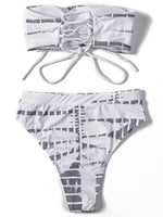 ZTVitality Print Strapless Sexy Bikinis High Waist Bikini 2025 New Arrival Padded Bra Bandage Swimsuit Brazilian Swimwear Women