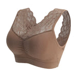 L-XXL Women Seamless Sexy Lace Bra Wireless Beauty Back Lingerie Push Up sports running Bra Cozy Chest tube Top bralette
