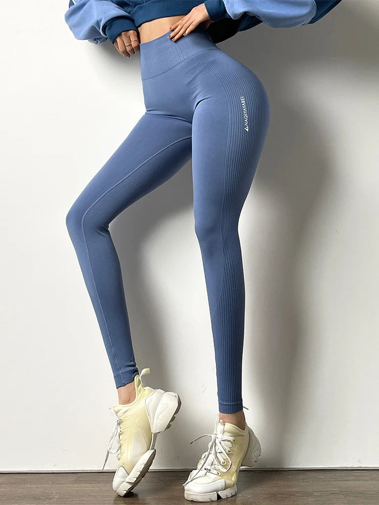Fitness Seamless Knitting Elastic Sports Legging Women High Waist Yoga Pant Quick Dry Gym Squat Running Butt Lifting Leggings