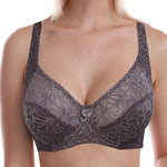 Plus Size Womens Lace Bra Lager Bosom See through Bralette Underwired Sexy Lingerie 34 36 38 40 42 44 B C D DD E F Cup