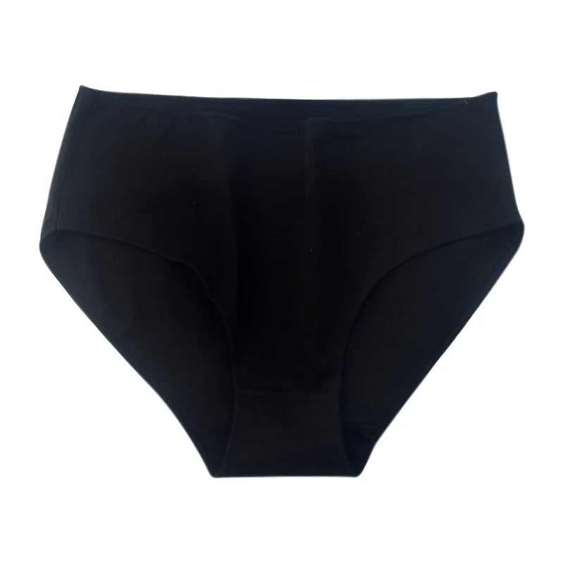 2Pcs/Set Cotton Briefs High Rise Panties Women Solid Color Underwear Comfort Lingerie M-2XL Panty Female Underpants Intimates