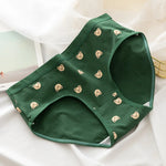 Cotton Panties Women Panties Green Print Briefs Low Waist Underwear Female Underpants Lingerie Cartoon Panty M-XL