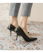 Pumps shoes Women Fashion Office Basic High Heels Work Lady Shoes Black Pink Green Thin Heels Brand Point Toe998