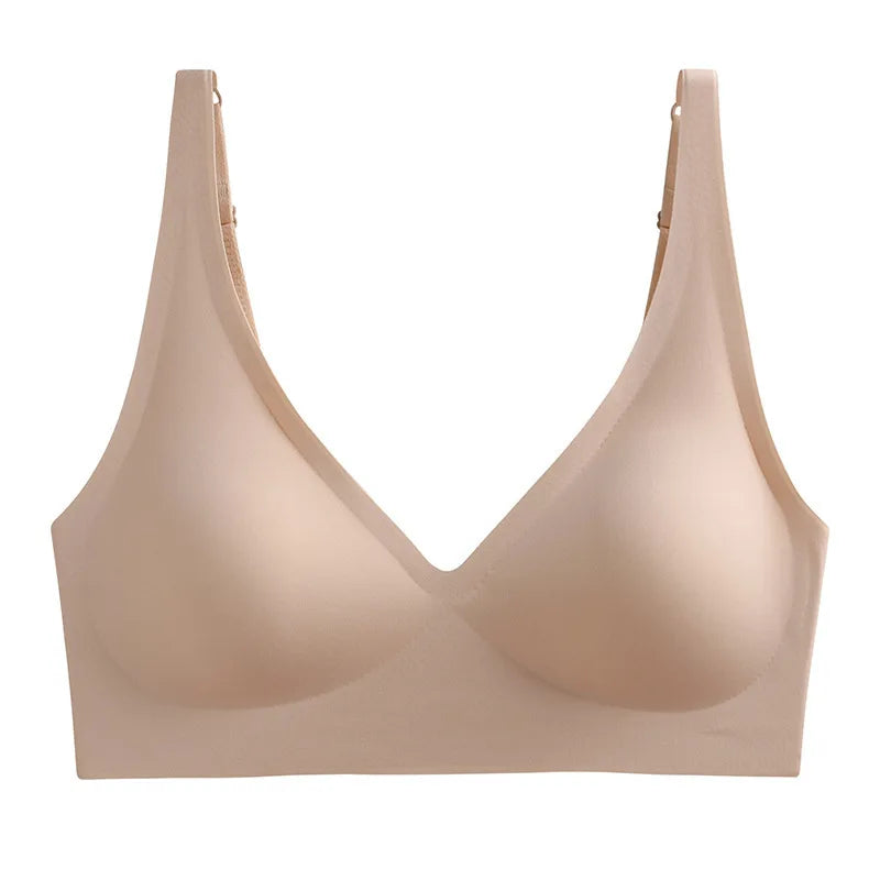 No Show Bras For Women Push-Up Bra Wire Free Brassiere Sexy Lingerie Padded Underwear Plus Size Sleepwear Bra Intimates S-3XL