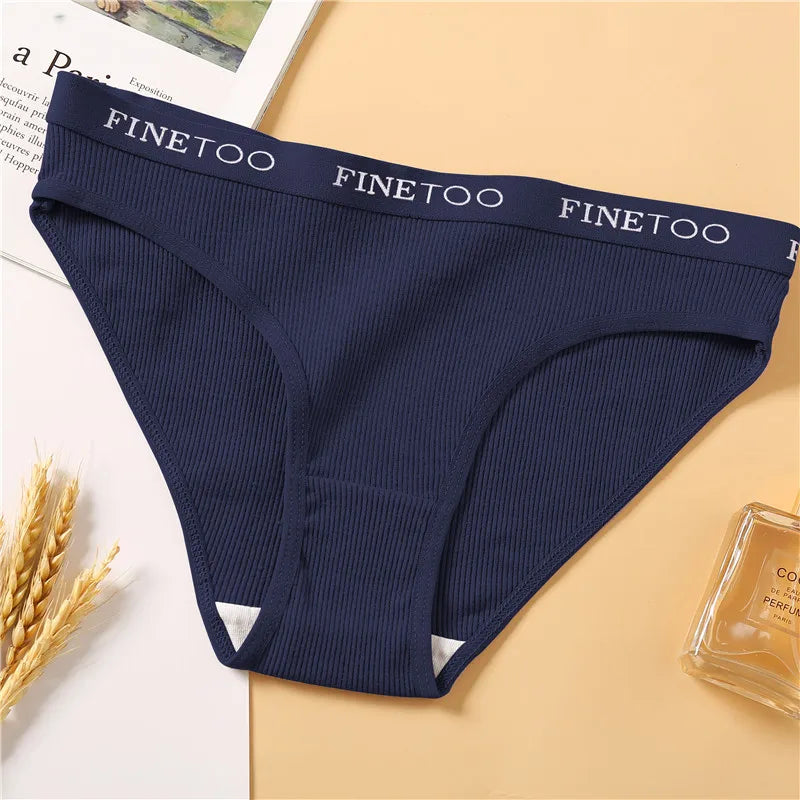 1Pc Cotton Women Panties Big Size M-2XL Briefs Sexy Brand Band Low Waist Underwear Ladies Fashion Panty Girls Intimates Lingerie