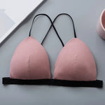 Front Closure Bra Wireless Bras For Women Sexy Lingerie Deep V Bralette Brassiere Seamless Underwear Soft Padded Intimates