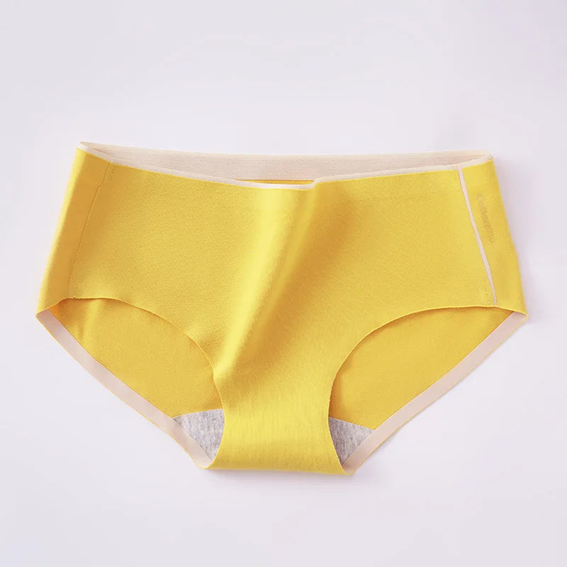 1 Pack Seamless Panties for Women Comfort Underwear Low-Rise Lingerie Ladies Cotton Crotch Briefs M-XL