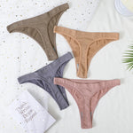 3PCS/Set Seamless G-string Panties Women Underwear Female Underpants Low Waist Thong Sexy Lingerie Seamless Sports Panties