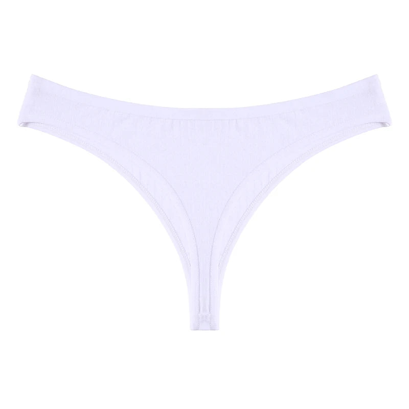 Women Cotton Thongs Panties Sexy Low Waist T-Back G-string Underpants Thongs Girls S-XL Intimates Lingerie Breathable Bikini New