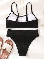 Sexy Solid Yellow Bikini 2026 Mujer High Cut Pleate Women's Swimsuit Separate Beach Bathing Suit High Waist Swimwear Biquini New