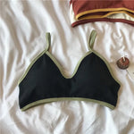 Women Wireless Bra Comfort Cotton Fabric Padded Bras Sexy Lingerie Small Cup Tube Top Removable Pads Brassiere One Size