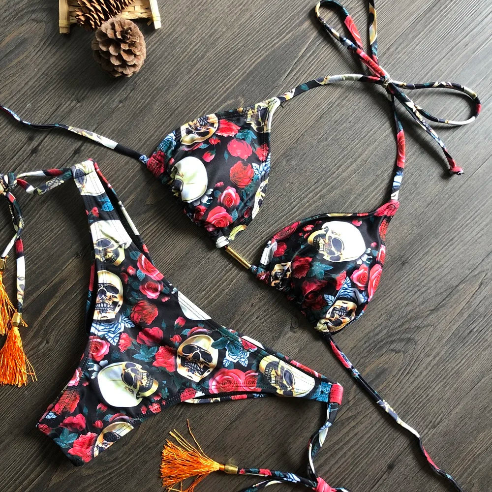 RUOTONGSEPT 2023 Popular Womens Beachwear Sexy Bikinis Set Hot Sport Swimwear Push-Up Padded SwimsuitExquisite Bather Swimwear