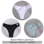 3Pcs/Set Cotton Women Briefs Sexy Seamless Brazilian Panties Female Low Rise Underwear Breathable Underpants Girls M-XL Intimate