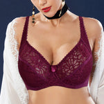 Plus Size Bras For Women Lace Bra Femme Transparent Large Brassiere Tops Underwear Sexy Lingerie C D DD E F Cup