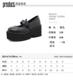 Spring Autumn Chunky Heel Vintage Lolita Shoes Women Platform Shoes Mary Jane Buckle Strap School Shoes For Girls Blackty7