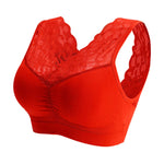 L-XXL Women Seamless Sexy Lace Bra Wireless Beauty Back Lingerie Push Up sports running Bra Cozy Chest tube Top bralette