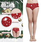 Christmas Theme Printing Women's Underwear Sexy Low-Waist Panties Temptation Wrap Buttocks Underpants Seamless Female Briefs