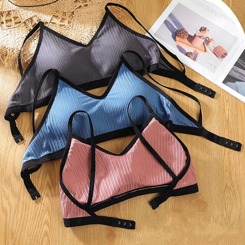 Non-wire Tube Bras For Women Seamless Underwear Sexy Lingerie U-Shape Low Back Bra Top Female Removable Pads Brassiere