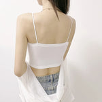 Tube Top Strapless Bras For Women Sexy Seamless Underwear Female Crop Top Sexy Lingerie Ice Silk Bandeau Removable Pads Bra