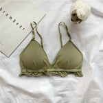 Non-wire Bras for Women Seamless Bra Top Sexy Lingerie Female Soft Brassiere Solid Color Back Closure Underwear