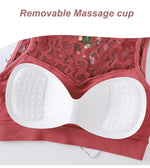 L-XXL Women Seamless Sexy Lace Bra Wireless Beauty Back Lingerie Push Up sports running Bra Cozy Chest tube Top bralette