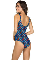 Striped Women One Piece Swimsuit High Quality Swimwear Printed Push Up Monokini Summer Bathing Suit Tropical Bodysuit Female