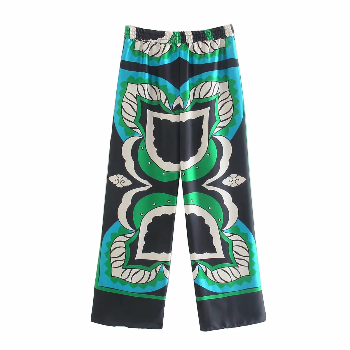 Foridol Oversized Green Print Boho Women Shorts Sets Shirts Shorts Pants Three Pieces Fashion Suits Matching Sets 2025 Summer