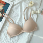 Backless Push-Up Bras For Women Seamless Underwear Sexy Lingerie 3/4 Cup Bralettes Wireless Brassiere Comfort T-Shirt Bra