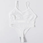 Women Seamless Bra And Panties Set Low Waist Thongs Female Comfort Non-wire Brassiere Sports Ribbed Underwear Set Sexy Lingerie