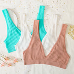 Seamless Tube Top Push-up Bras for Women Deep V Neck Underwear Low Back Brassiere Unlined Sexy Lingerie Crop Top Women Bralette
