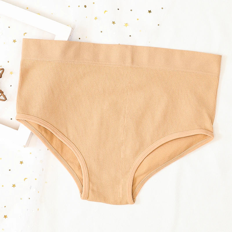 1PC Seamless Panties Women Sexy High Waist Brief Hip Lift Underwear Female Underpants Shaperwear High Rise Panties Lingerie M-XL