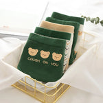 Cotton Panties Women Panties Green Print Briefs Low Waist Underwear Female Underpants Lingerie Cartoon Panty M-XL